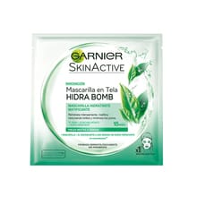 Mascarilla en Tela Garnier Skin Active Green Tea Hidra Bomb