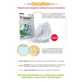 Mosquitero Baby Innovation con Elástico Cochecito Huevito