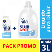 Jabón Líquido ALA para Diluir 500ml + Botella Reutilizable