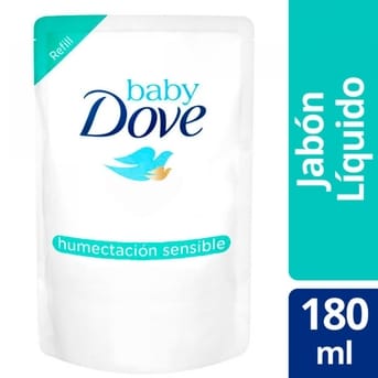 Jabón Líquido Dove Baby de la cabeza a los pies Humectación Sensible Refill 200ml