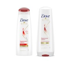 Kit Dove Regeneración extrema Shampoo y Acondicionador x400ml
