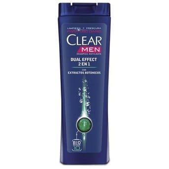 Shampoo Anticaspa Clear Men Dual Effect 2 en 1 200ml